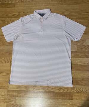 AdiPure - by Adidas Men's Striped Performance Polo Shirt
